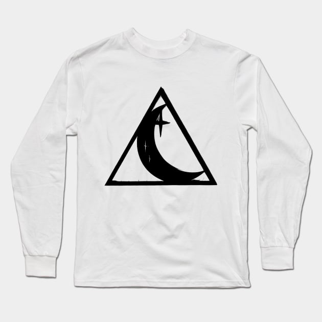 Lunar Enigma Long Sleeve T-Shirt by hypnohymn